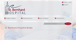Desktop Screenshot of krankenhaus-brake.de